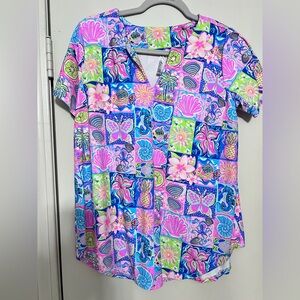 Colorful Patterned Women's Top